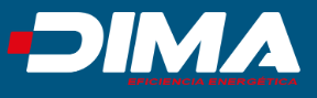 Logotipo empresa Dima experta en Energías Renovables: fotovoltaica y aerotermia